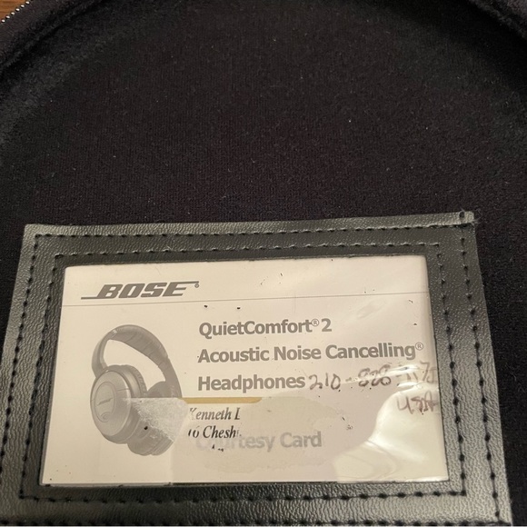 Bose Headphones CASE & ADAPTER ONLY QC-2 Quiet Comfort 2 Soft black case w/strap - Picture 3 of 6